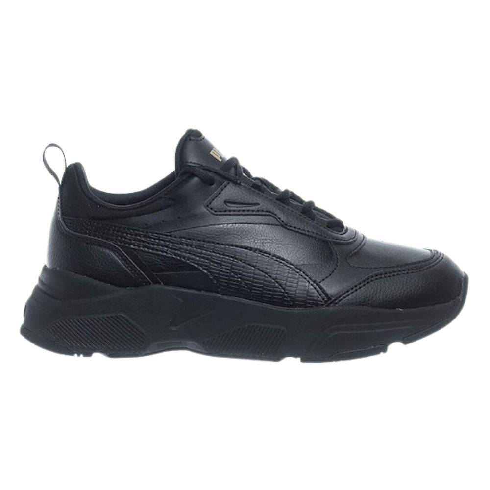 Φωτογραφία προϊόντος: 385279-02 - PUMA CASSIA SYNTHETIC LEATHER WOMENS TRAINERS BLACK / GOLD Color