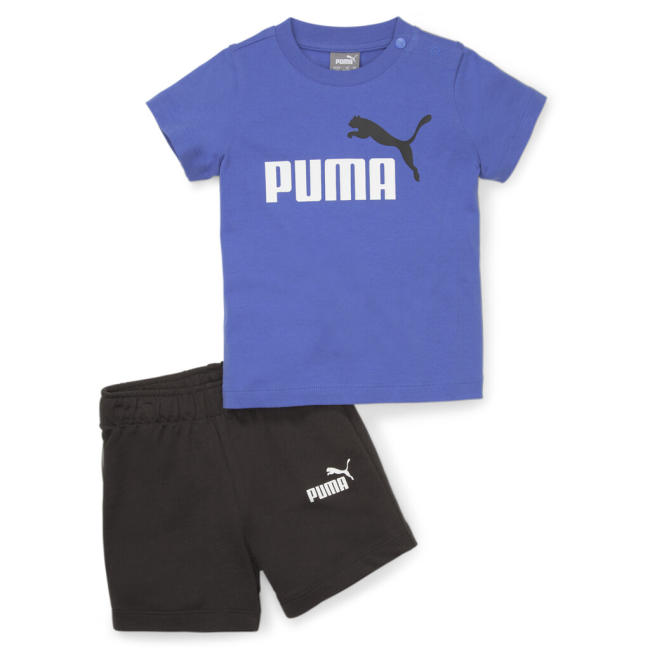 Φωτογραφία προϊόντος: 845839-92 - PUMA MINICATS TEE & SHORT SET ROYAL / BLACK Color