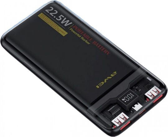 Φωτογραφία προϊόντος: Power Bank Awei 10000mAh με 2 USB-A και USB-C Μαύρο Φόρτιση