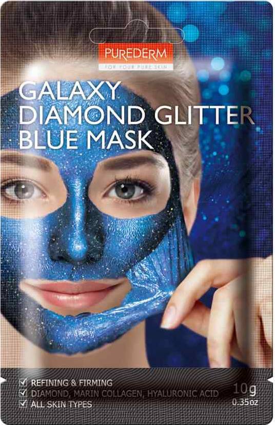 Φωτογραφία προϊόντος: Purederm Galaxy Diamond Glitter Blue Peel-Off Mask Μάσκα Προσώπου Για Λάμψη 10g