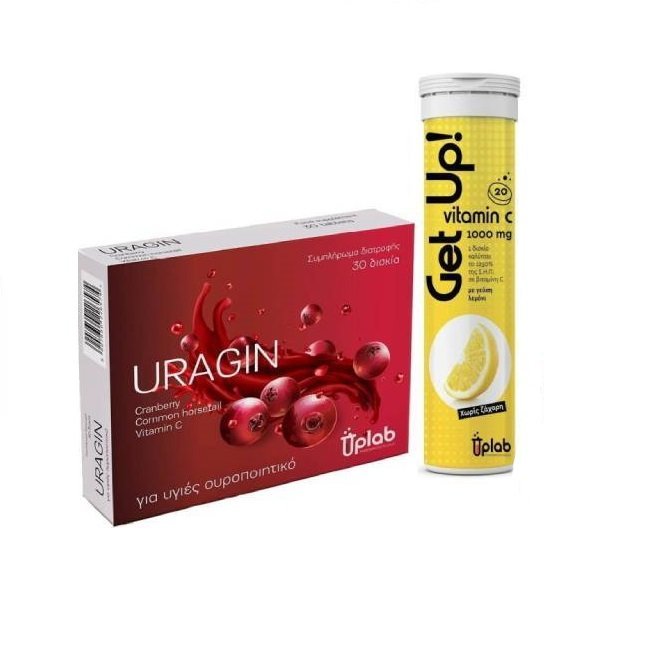 Φωτογραφία προϊόντος: Uplab Pharmaceuticals Promo Uragin 30 Tablets & Get Up Vitamin C 20 Tablets