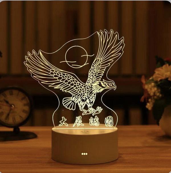 Φωτογραφία προϊόντος: Επιτραπέζιο 3D LED Φωτιστικό σε Σχήμα Αετός
