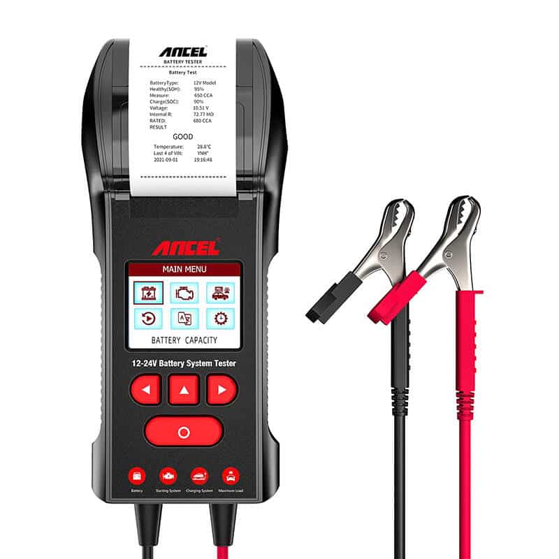 Φωτογραφία προϊόντος: Battery Tester with printer Ancel BST600