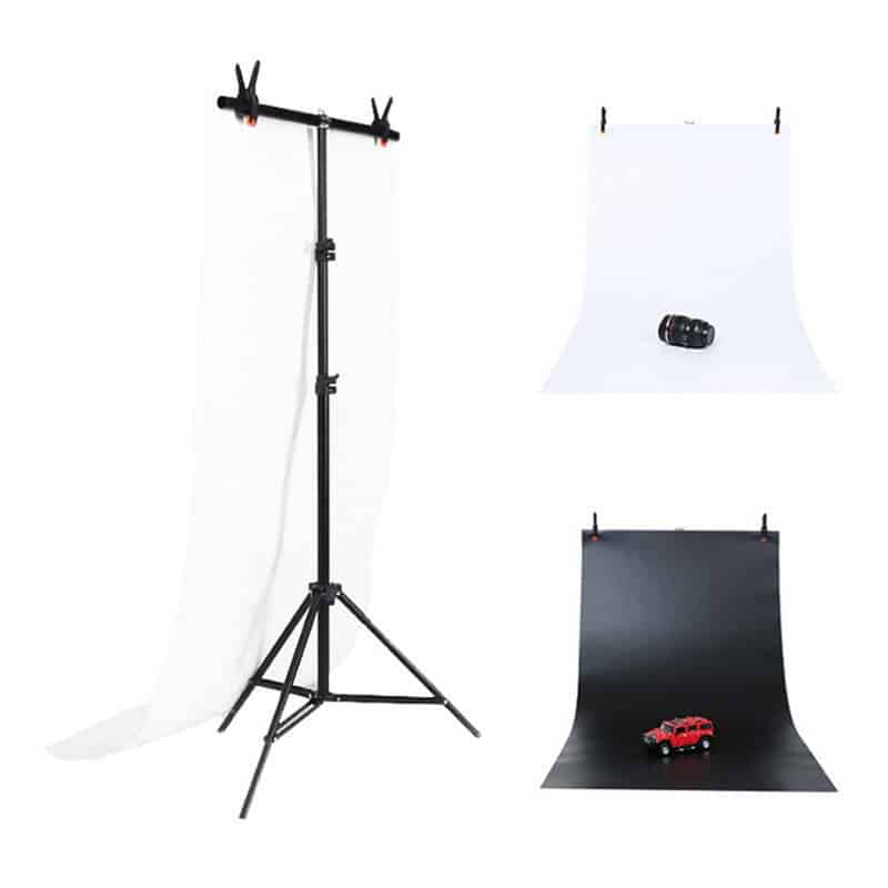 Φωτογραφία προϊόντος: Photo studio background support Puluz 70x200cm + Backdrops 2 pcs DCA0976