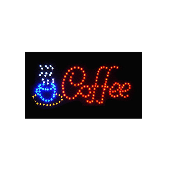 Φωτογραφία προϊόντος: OEM Coffee Πινακίδα LED με Κίνηση Μονής Όψης Μπλε 50x26cm 23606524