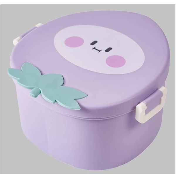 Φωτογραφία προϊόντος: OEM lunch box παιδικό ροδάκινο διαμορφωμένο διαιρεμένο κουτί μεσημεριανού γεύματος m1259