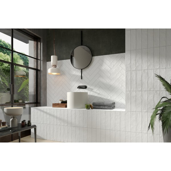 Φωτογραφία προϊόντος: Argenta Ceramica ARGENTA ARTISIAN ΠΛΑΚΑΚΙ ΙΣΠΑΝΙΑΣ 7,5Χ30 WHITE