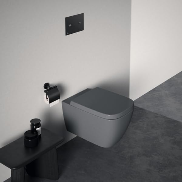 Φωτογραφία προϊόντος: Ideal Standard i.Life b T461458 Κρεμαστή Λεκάνη Rimless Με Κάθισμα Wrapover Soft Closing Glossy Grey