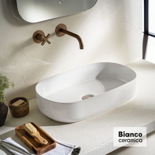 Φωτογραφία προϊόντος: BIANCO CERAMICA UMA ΝΙΠΤΗΡΑΣ 55x36 WHITE 31055-300