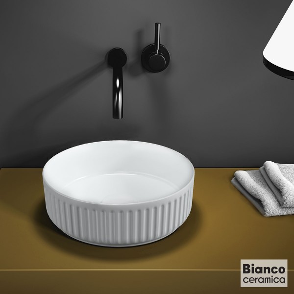 Φωτογραφία προϊόντος: BIANCO CERAMICA Νιπτήρας Πορσελάνης Φ36 ETNA-S White 508-33136-300