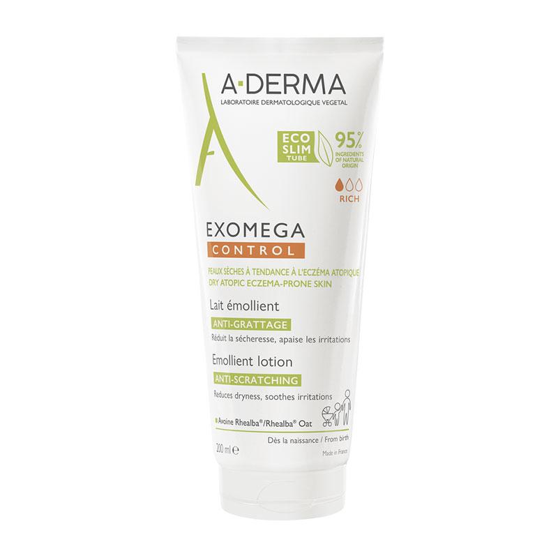 Φωτογραφία προϊόντος: A-DERMA Exomega Control Emollient Lotion - Μαλακτικό Γαλάκτωμα Κατά Του Αισθήματος Κνησμού 200ML