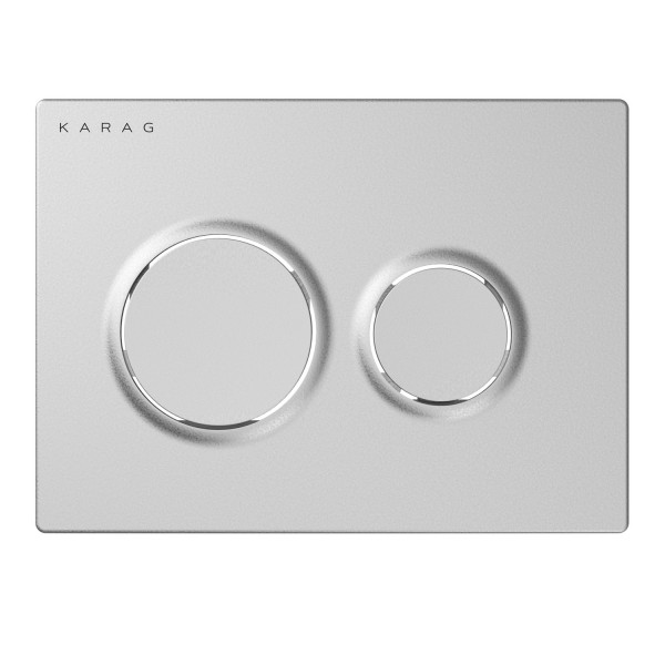 Φωτογραφία προϊόντος: KARAG O230-001 OLIMPOS Satine Πλακέτα καζανακίου διπλής λειτουργίας