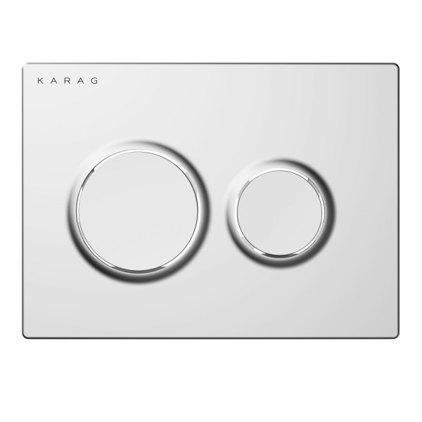 Φωτογραφία προϊόντος: KARAG O230-002 OLIMPOS Cromo Πλακέτα καζανακίου διπλής λειτουργίας