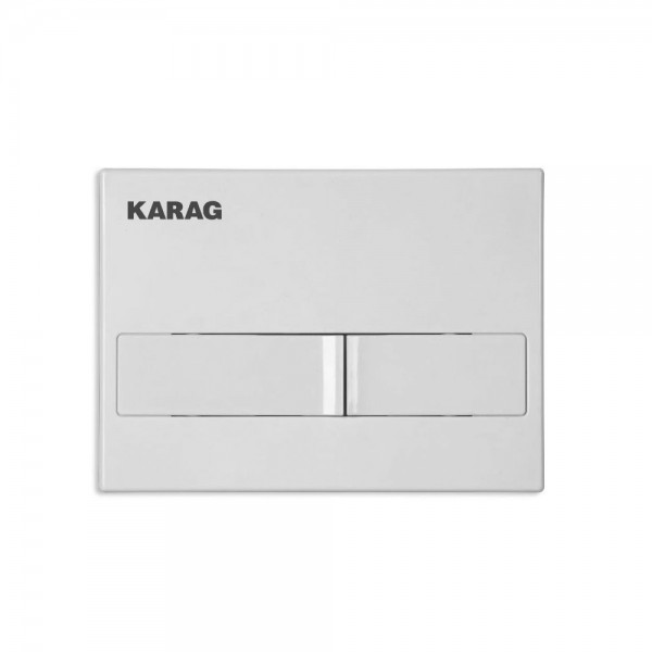 Φωτογραφία προϊόντος: KARAG C226-0130 CARINA White Πλακέτα καζανακίου διπλής λειτουργίας