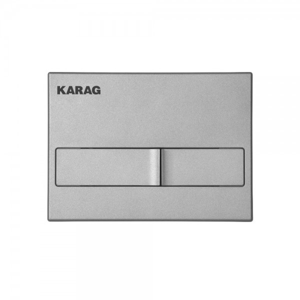 Φωτογραφία προϊόντος: KARAG C226-0180 CARINA Satine Πλακέτα καζανακίου διπλής λειτουργίας