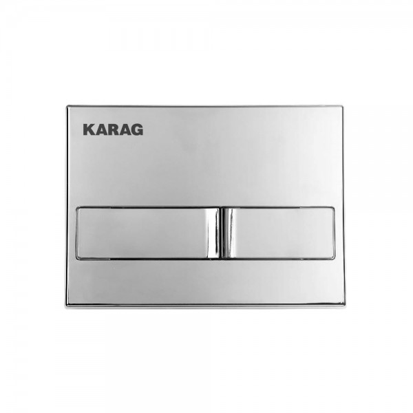 Φωτογραφία προϊόντος: KARAG C226-0120 CARINA Cromo Πλακέτα καζανακίου διπλής λειτουργίας