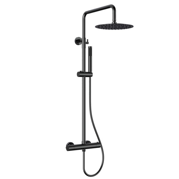 Φωτογραφία προϊόντος: KARAG ARTEMIS Nero SC418M 1231 Θερμοστατική μπαταρία σταθερού ντους ARTEMIS Nero SC418M 1231