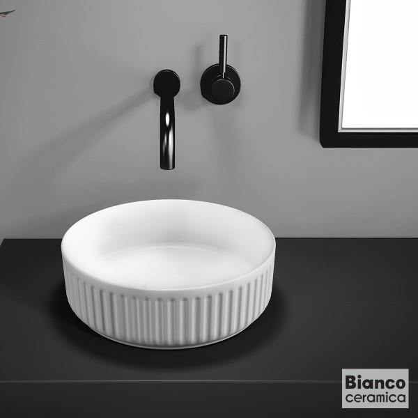 Φωτογραφία προϊόντος: BIANCO CERAMICA Νιπτήρας Πορσελάνης Φ36 ETNA-S White Matt 508-33136-301