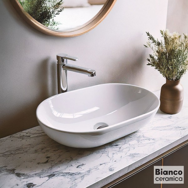 Φωτογραφία προϊόντος: BIANCO CERAMICA Νιπτήρας Πορσελάνης 57,5 x36,5 LOOP White 514-32055-300