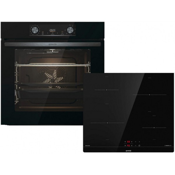 Φωτογραφία προϊόντος: Gorenje BOS6737E06BG + GI6401BSC Φούρνος άνω Πάγκου 77lt με Επαγωγικές Εστίες Π60cm Μαύρος 034071101