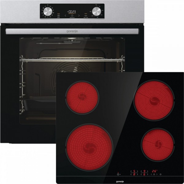 Φωτογραφία προϊόντος: Gorenje Set Φούρνος Άνω Πάγκου BO6737E02X 77lt + Εστία ECT41SC (034062701)