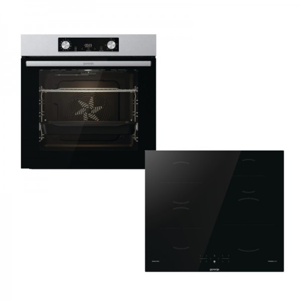 Φωτογραφία προϊόντος: Gorenje Εντοιχιζόμενο Σετ BO6737E02X + GI641BSC Φούρνος & Εστία Επαγωγής INOX 77lt . 034067201