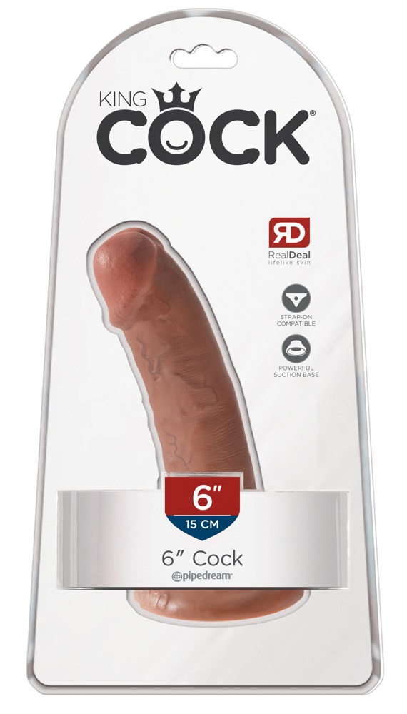 Φωτογραφία προϊόντος: King Cock 6" Realistic Dildo with a Suction Cup Skin-coloured Tan