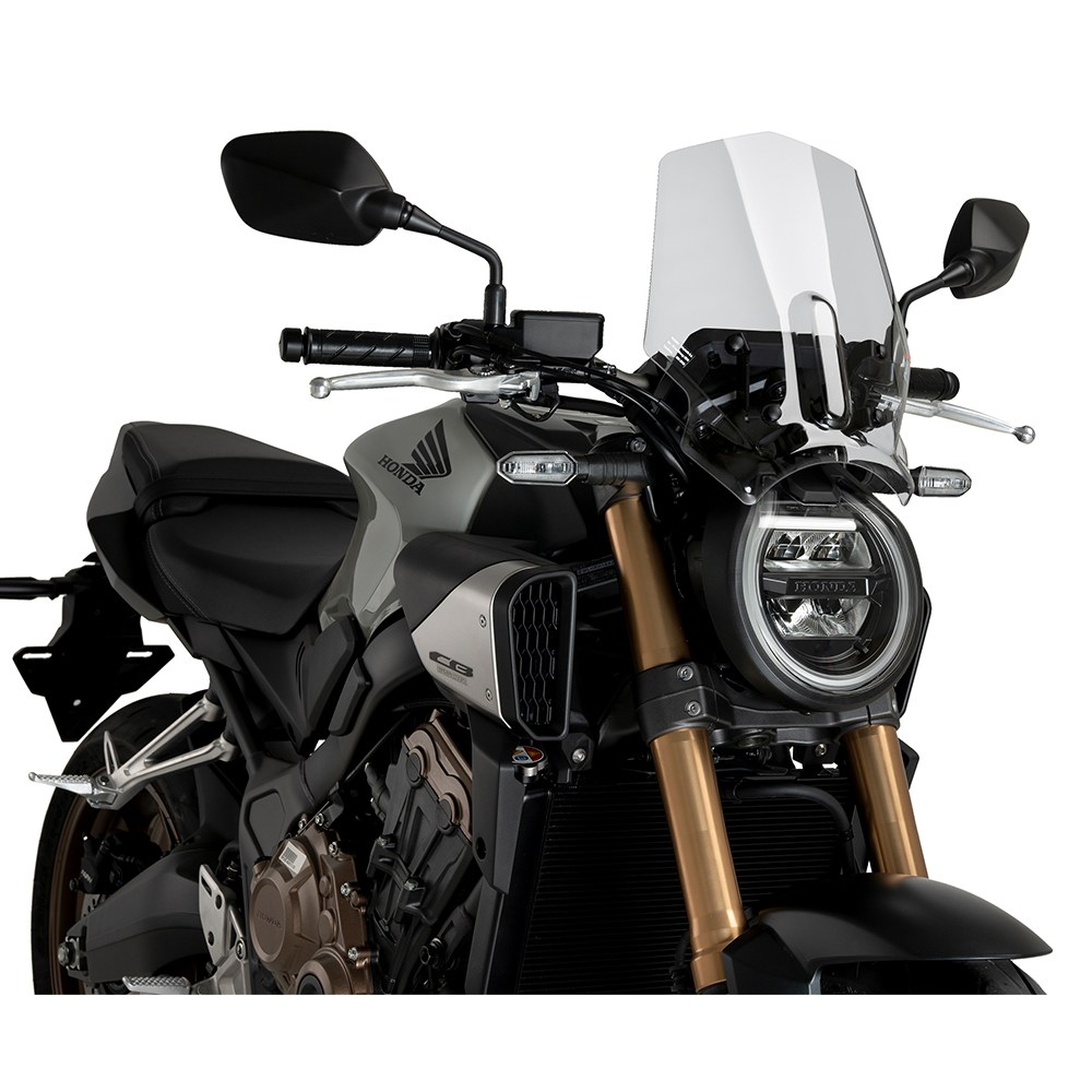 Φωτογραφία προϊόντος: ΖΕΛΑΤΙΝΑ CLEAR WINDSHIELD NEW GENERATION SPORT ΓΙΑ HONDA CB650R NEO SPORTS CAFE '24-'26 21960W | PUIG