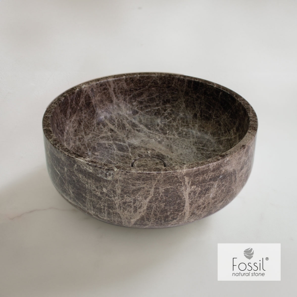 Φωτογραφία προϊόντος: FOSSIL NATURAL STONE THALO ΝΙΠΤΗΡΑΣ ΜΑΡΜΑΡΙΝΟΣ Φ39 H.14 EMPERADOR DARK DR39-523