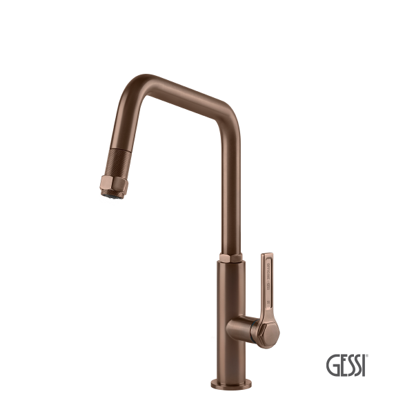 Φωτογραφία προϊόντος: GESSI OFFICINE 60053-708 COPPER BRUSHED ΜΠΑΤΑΡΙΑ ΚΟΥΖΙΝΑΣ ΜΕ ΣΥΡΟΜΕΝΟ ΝΤΟΥΣ