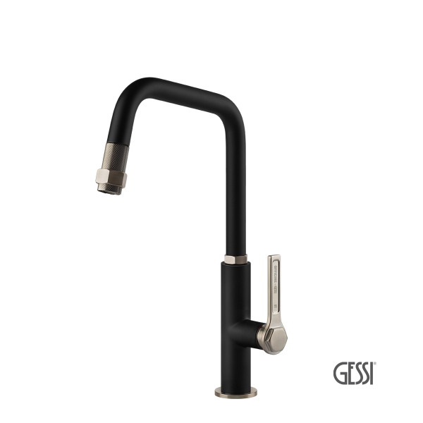 Φωτογραφία προϊόντος: GESSI OFFICINE 60053-599 BLACK MATT ΜΠΑΤΑΡΙΑ ΚΟΥΖΙΝΑΣ ΜΕ ΣΥΡΟΜΕΝΟ ΝΤΟΥΣ