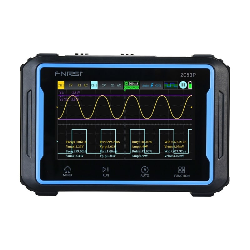 Φωτογραφία προϊόντος: FNIRSI 2C53P 3in1 portable tablet oscilloscope 4,3"