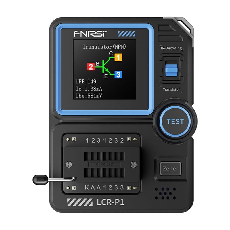 Φωτογραφία προϊόντος: FNIRSI LCR-P1 multifunction transistor capacitor tester
