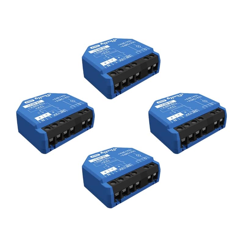 Φωτογραφία προϊόντος: Shelly 1 Gen3 Set of 4 Controller WiFi/Bluetooth