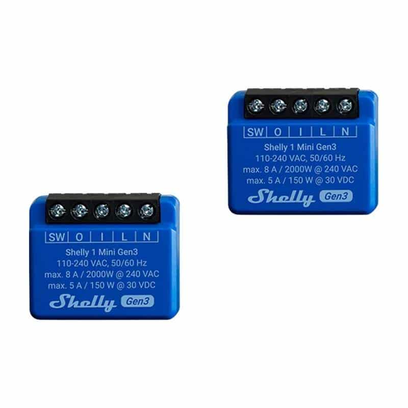 Φωτογραφία προϊόντος: Set of 2 Shelly 1 Mini Gen3 Controllers