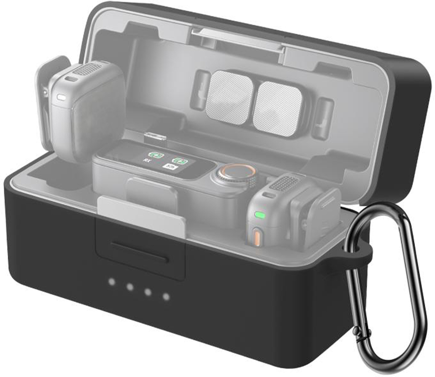 Φωτογραφία προϊόντος: PULUZ Silicone Charging Case Cover for DJI Mic 3 (Black)