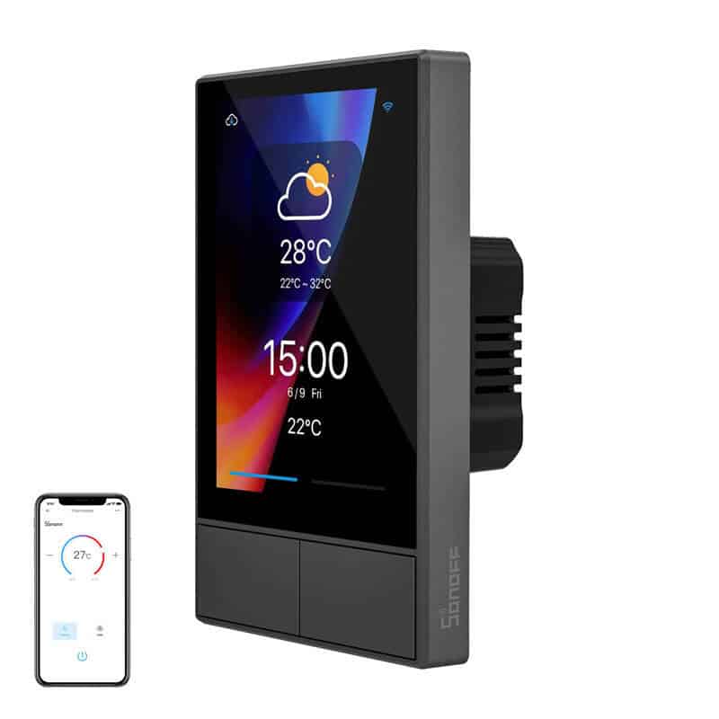 Φωτογραφία προϊόντος: Smart WiFi control panel SONOFF NSPanel (black, 120mm)