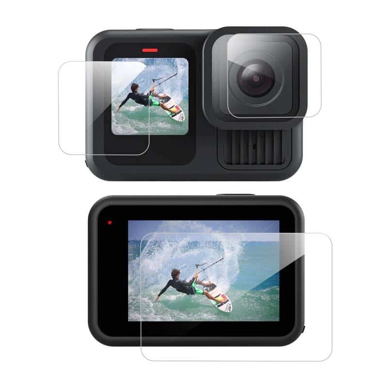 Φωτογραφία προϊόντος: 3-in-1 Tempered Glass for GoPro Hero 13 Black Telesin (S6-FLM-07-TGP)