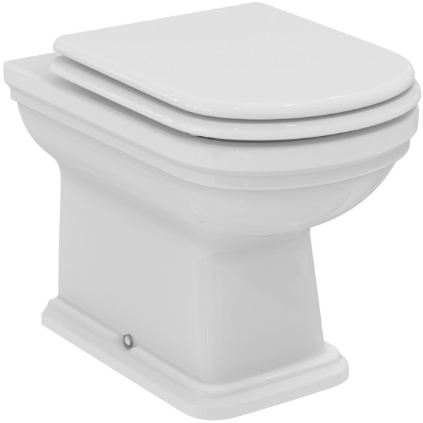 Φωτογραφία προϊόντος: IDEAL STANDARD CALLA BTW Λεκάνη ΥΠ/ΟΑ 54,5εκ. E222501 & κάθισμα λεκάνης Λευκό με μηχανισμό soft close, E251801