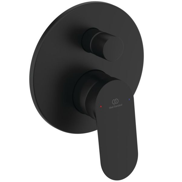Φωτογραφία προϊόντος: Ideal Standard Ceralife O - Εντοιχιζόμενη μπαταρία λουτρού 2 παροχών BE023XG Silk Black
