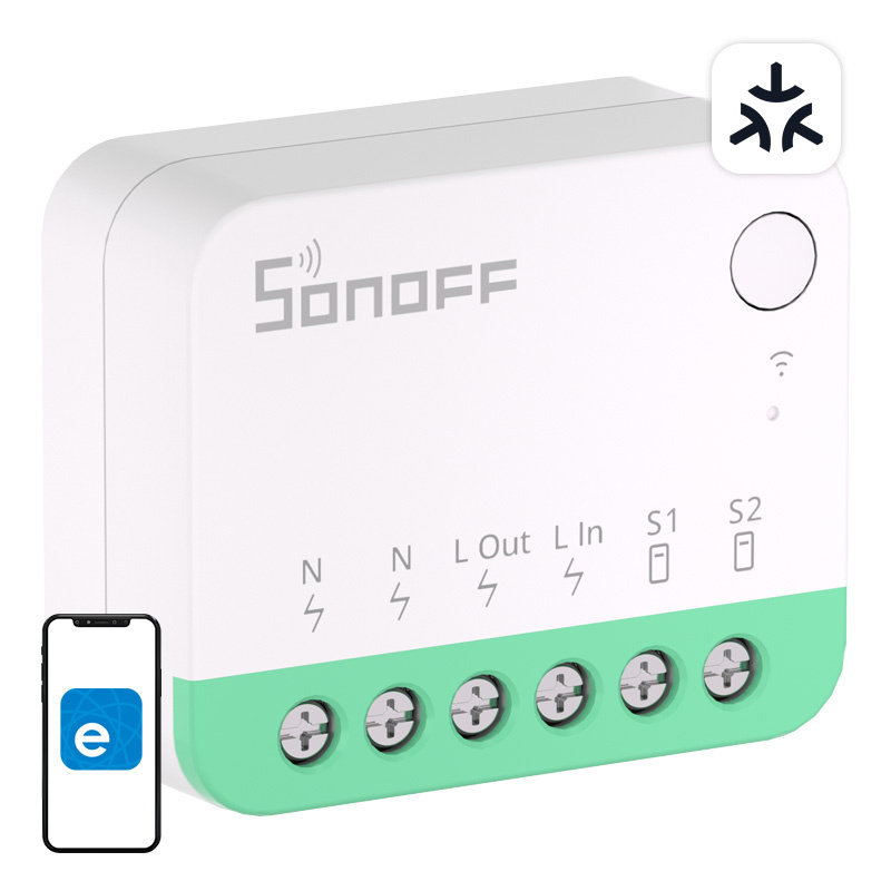 Φωτογραφία προϊόντος: Smart mini switch WiFi Sonoff MINIR4M Matter (HomeKit, SmartThings, Home Assistant)