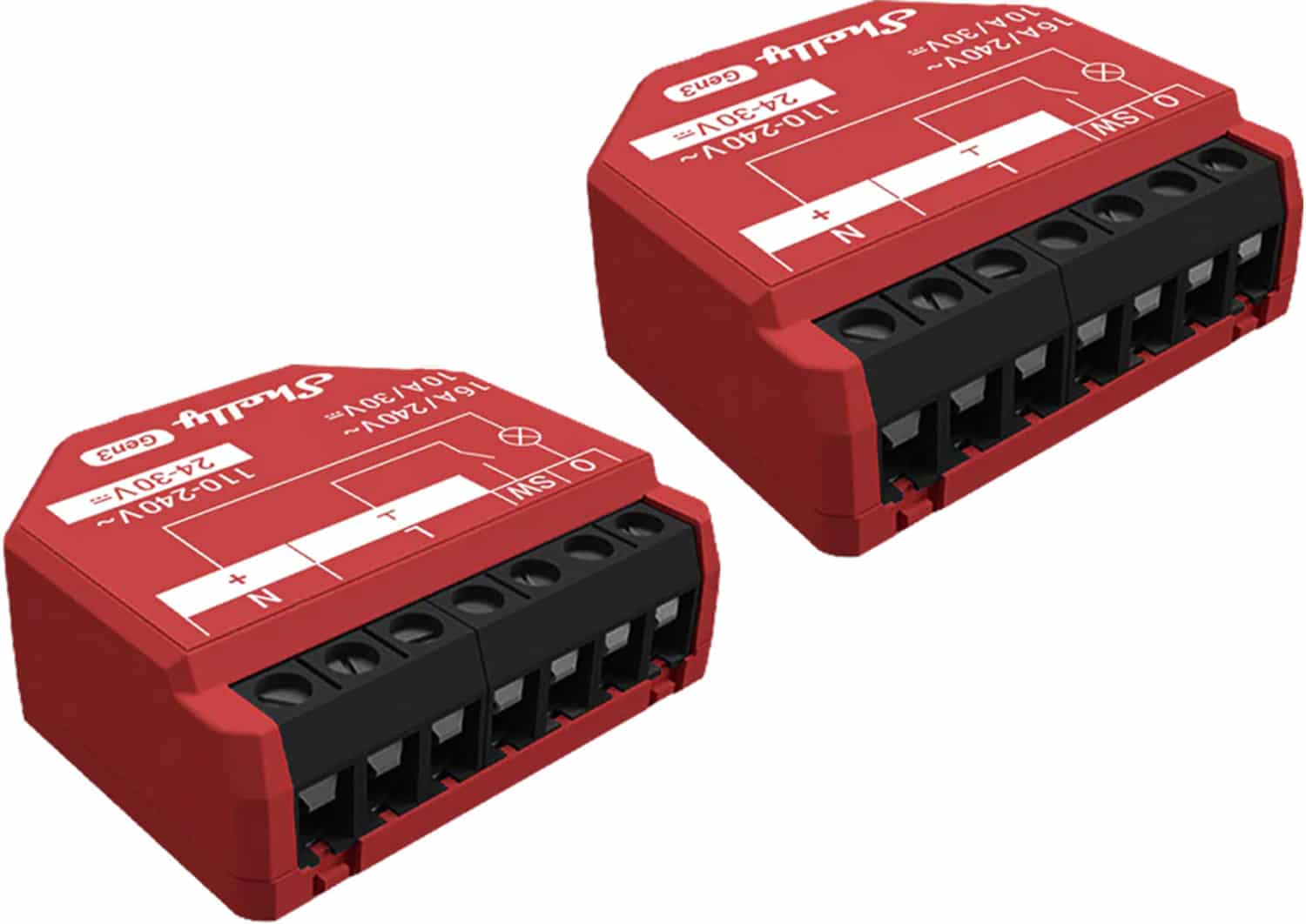 Φωτογραφία προϊόντος: Shelly 1PM Gen3 Set of 2 Controller WiFi/Bluetooth