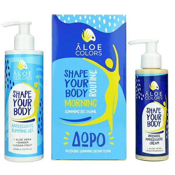 Φωτογραφία προϊόντος: Aloe Plus Aloe Colors Shape Your Body Morning Routine Slimming Gel 240 ml + Δώρο Intensive Slimming Cream 120 ml