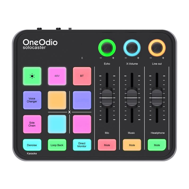 Φωτογραφία προϊόντος: Audio Mixer & Sound Card OneOdio Solocaster