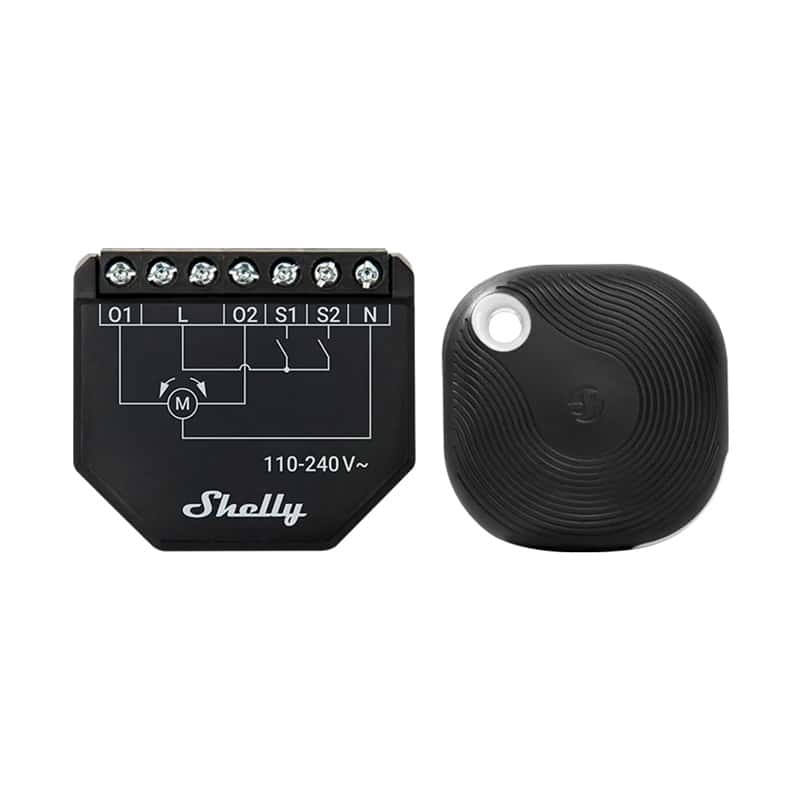 Φωτογραφία προϊόντος: Blind/curtain WiFi controller Shelly Shutter + BLU Button Tough 1