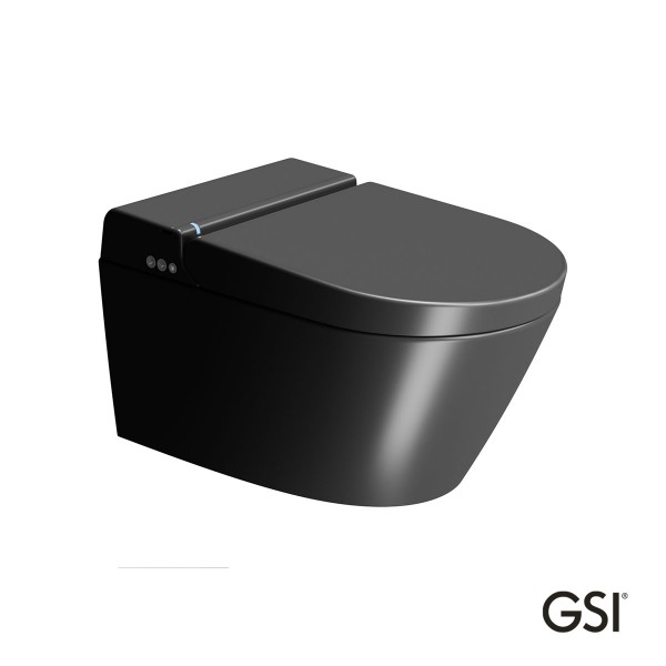 Φωτογραφία προϊόντος: GSI Λεκάνη Κρεμαστή 59 Swirlflush με σύστημα ηλεκτρονικού μπιντέ PURA Ardesia 500-7418K-401