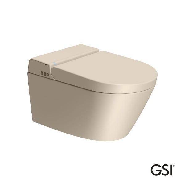 Φωτογραφία προϊόντος: GSI Λεκάνη Κρεμαστή 59 Swirlflush με σύστημα ηλεκτρονικού μπιντέ PURA Creta 500-7418K-520