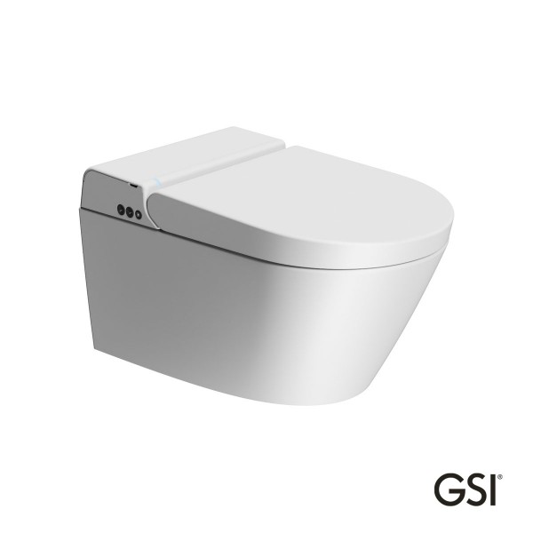 Φωτογραφία προϊόντος: GSI Λεκάνη Κρεμαστή 59 Swirlflush με σύστημα ηλεκτρονικού μπιντέ PURA White Matt 500-7418K-301