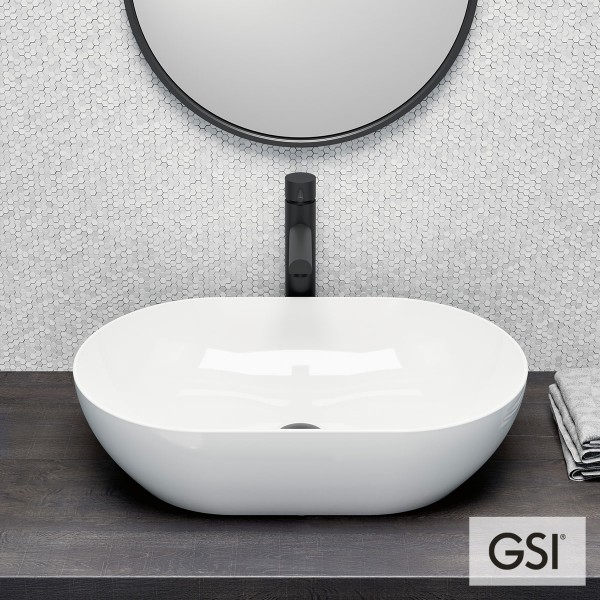 Φωτογραφία προϊόντος: GSI Νιπτήρας Πορσελάνης 60x37 Pura White 500-8834-300