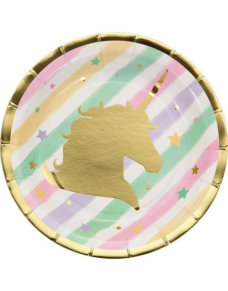 Φωτογραφία προϊόντος: Creative Converting Party Πιάτα Μικρά Pastel Unicorn 18εκ. 8 Τμχ (329410)